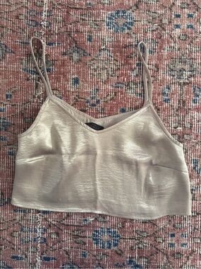 Metallic Gold Crop Top